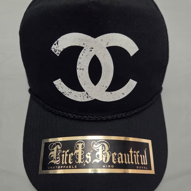 언스탑퍼블 샤넬로고 모자