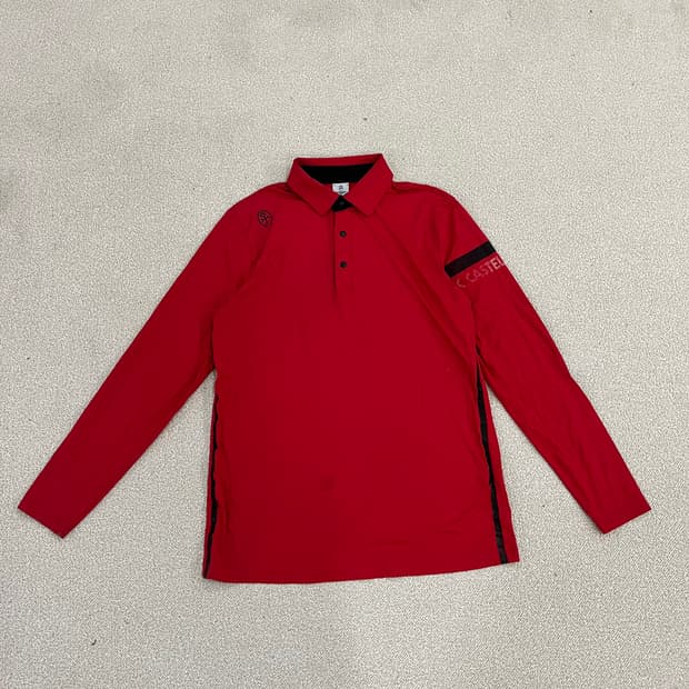 [100] 까스텔바작 골프 긴팔 폴로 카라 티셔츠 0102M1