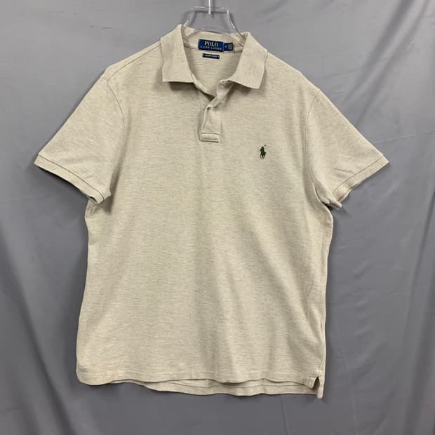 M 폴로랄프로렌 커스텀 슬림핏 오트밀 PK 반팔 카라티