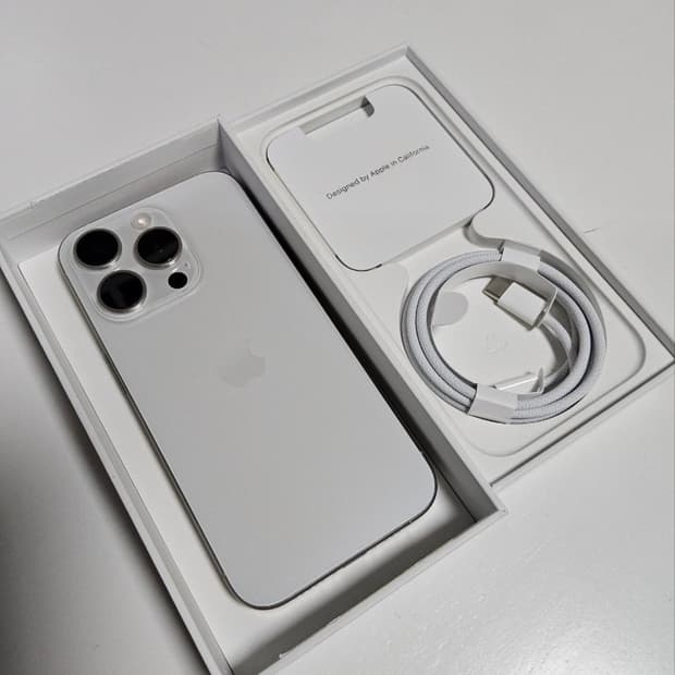 아이폰 16 Pro 화이트 128GB 풀박스