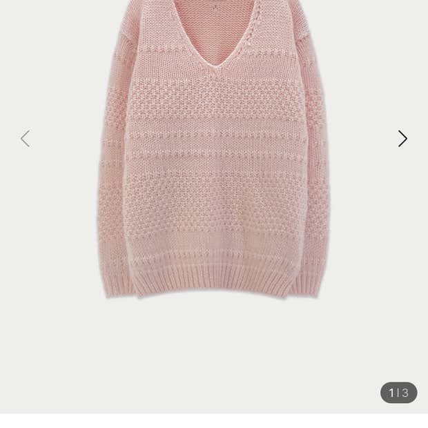 (무배)썸웨어버터 Tope Wool V-Neck Knit - Pink
