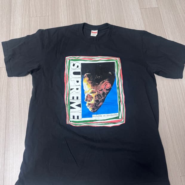 슈프림 mask 반팔티 블랙 L