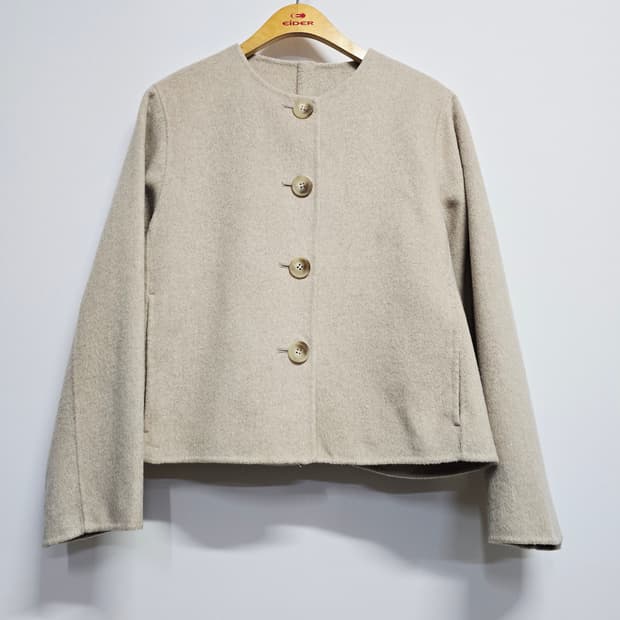 더엣지 여성 울 혼방 자켓