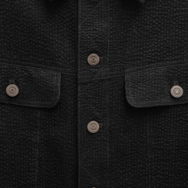 [s] 25fw 유스 코듀로이 텍스쳐드 자켓 블랙