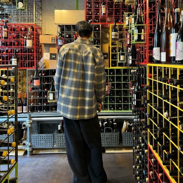 BOTTEGA VENETA Checked Leather Shirt