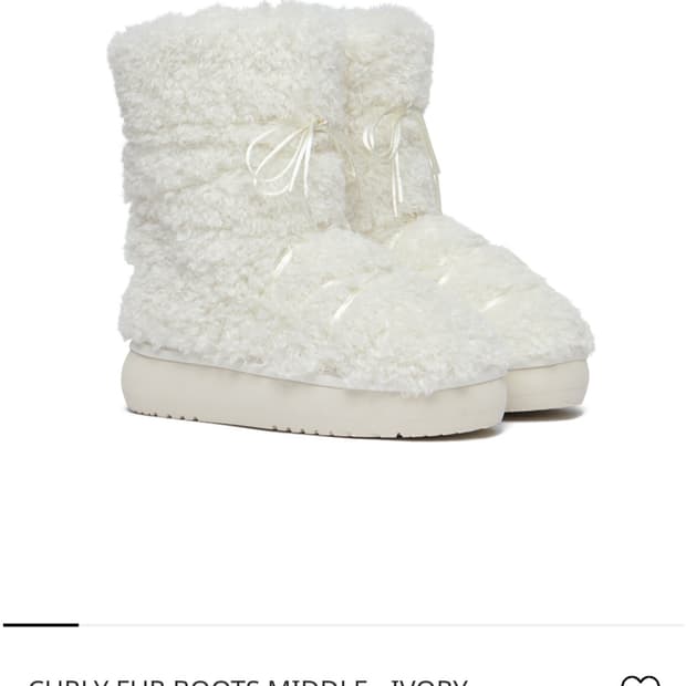 (급구) 락피쉬웨더웨어 퍼 부츠 230 아이보리 구합니다