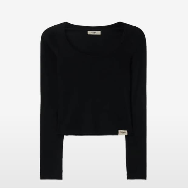 글로니 G CLASSIC RIB SCOOP LONG SLEEVE 팝니다