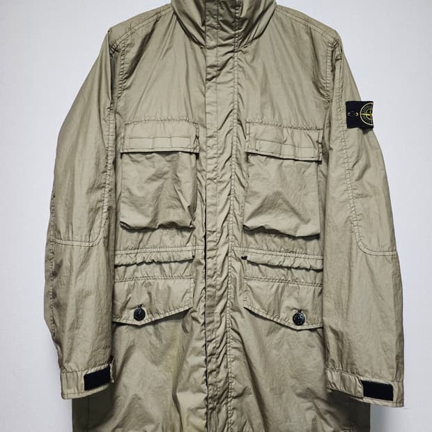 스톤아일랜드 멤브라나3L-TC 롱 자켓