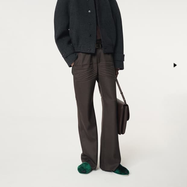 RECTO REGLAN SLEEVES WOOL JUMPER