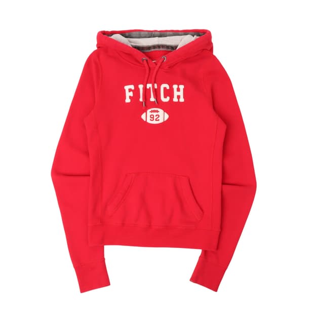 아베크롬비 레드 피치 후드티