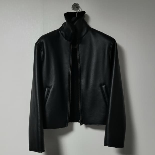 Paccbet faux shearling short jacket