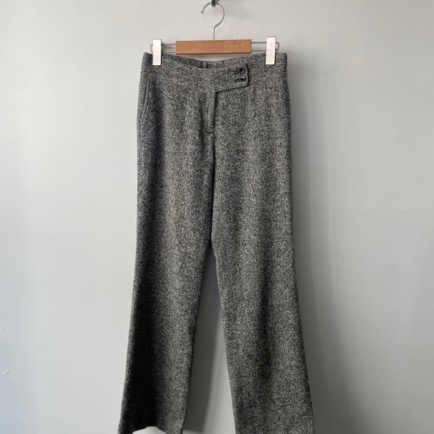 vintage low rise wool pants