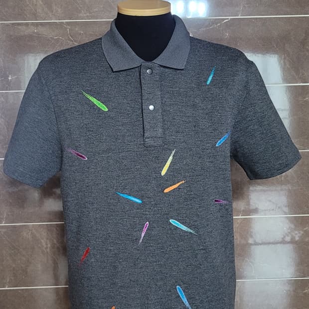 👔남성95사이즈👔커스텀멜로우 그레이 팝아트