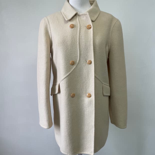 JIL SANDER 질샌더 앙고라 더블 하프 코트