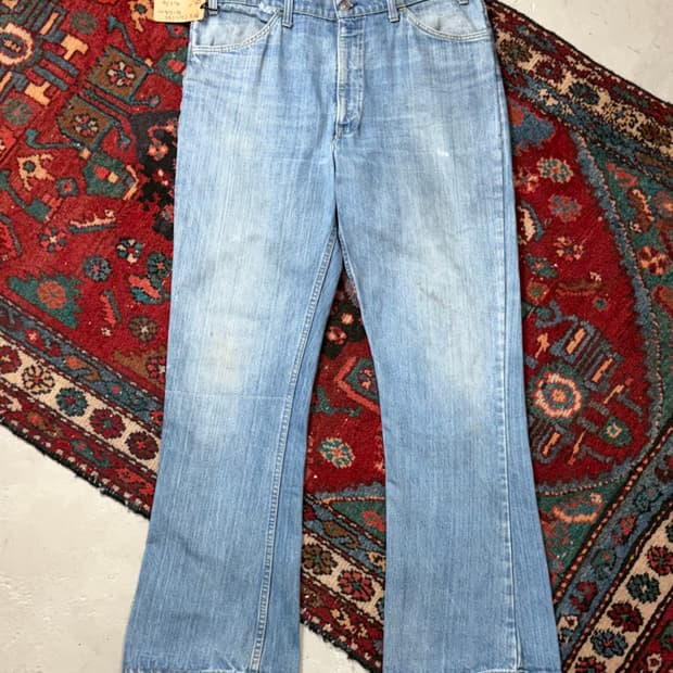 70's USA Made 빈티지 리바이스 646 벨바텀 부츠컷 오렌지탭