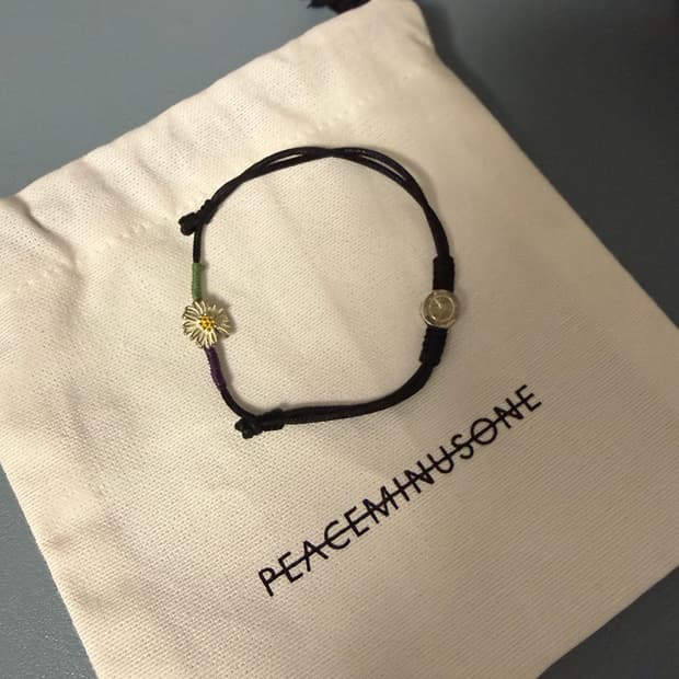 피스마이너스원 스트링 팔찌 #2 블랙 스몰