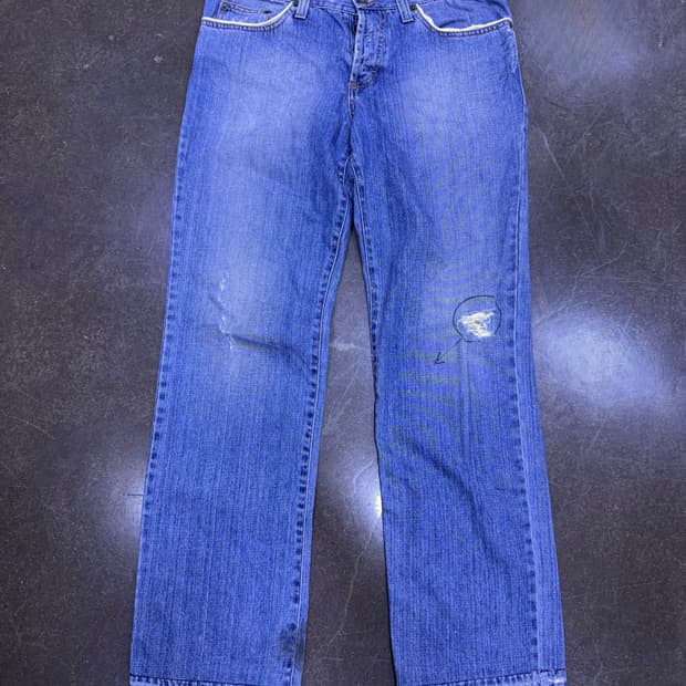D&G 돌체앤가바나 빈티지 워싱 레귤러핏 데님팬츠 32