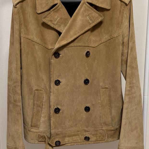 생로랑 19fw 스웨이드 레더자켓 46