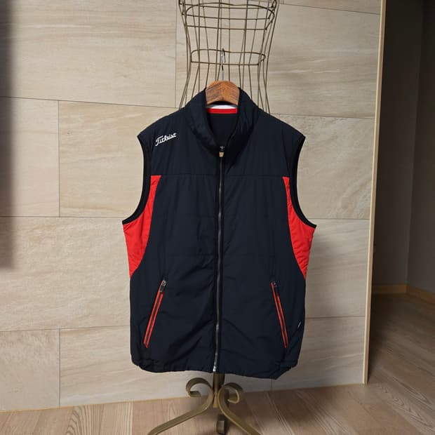 [L/100] 타이틀리스트 투어핏 남성 골프 패딩 조끼