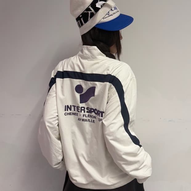 90s NIKE 올드스쿨 화이트 윈드브레이커 jk