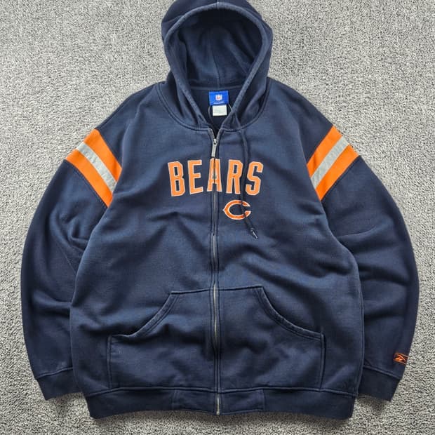 NFL 시카고 베어스 풀집 스웻 후드집업 ( XL ) / 9315