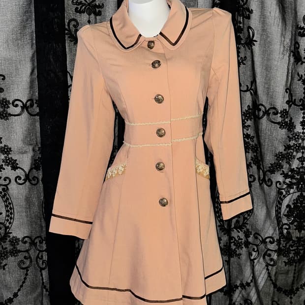 Pink Beige Lovely Coat