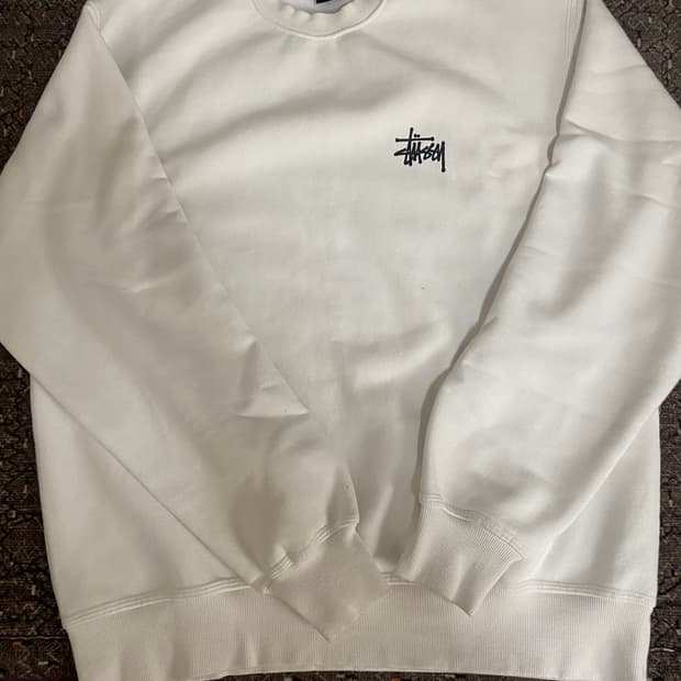 스투시 흰색 맨투맨 XL