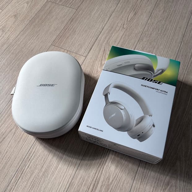보스 QC 울트라 Ultra 헤드폰 화이트 스모크 풀박스