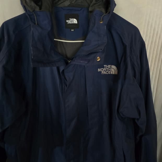 노스페이스 네이비 바람막이