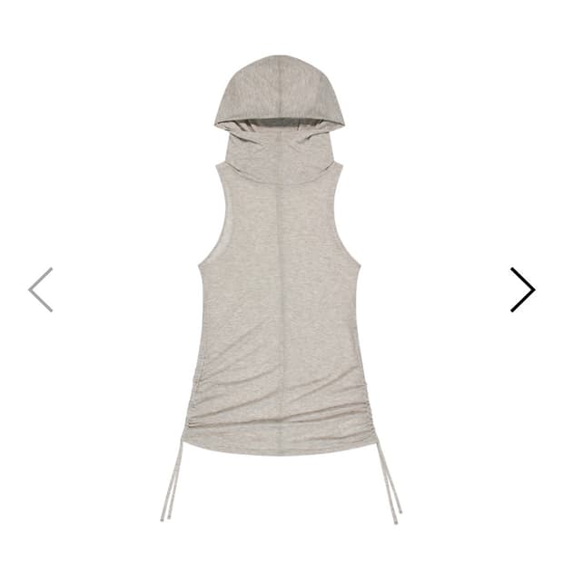 뚜오미오) Sheer Hooded Vest BE 2