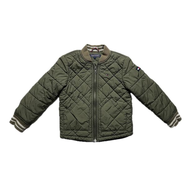 [아동] 타미힐피거 카키 누빔 패딩 중고 구제 빈티지