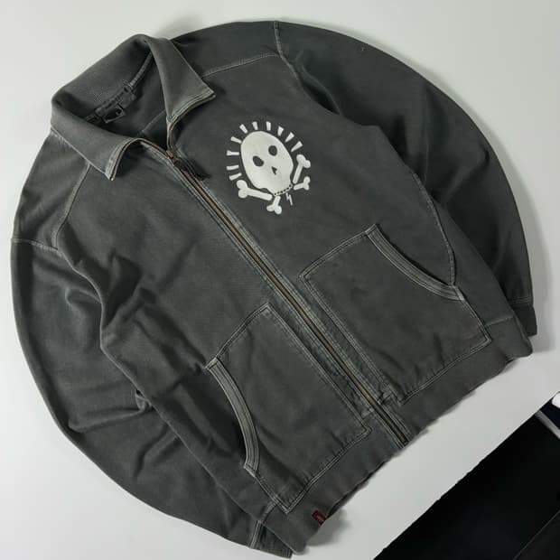 Levi's  리바이스 엔지니어드진 코튼 스컬 차콜 집업 