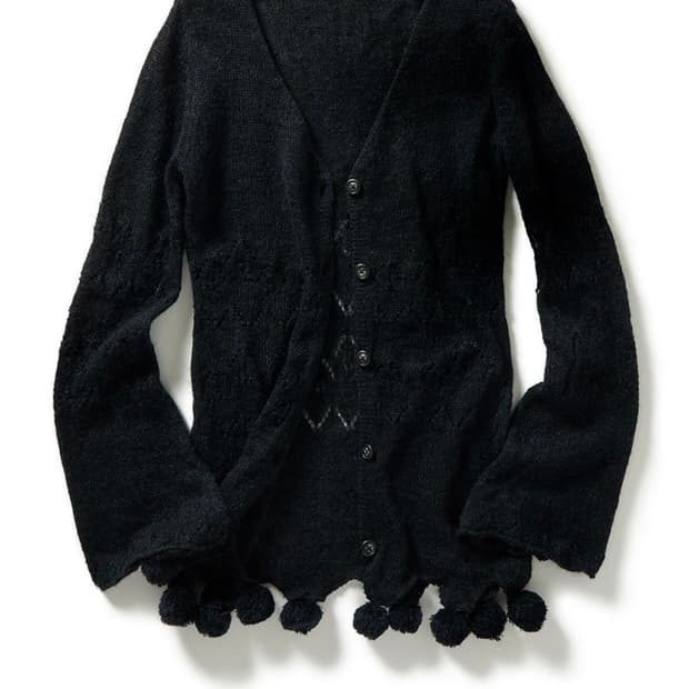 퍼버즈 25FW 폼폼 모헤어 가디건