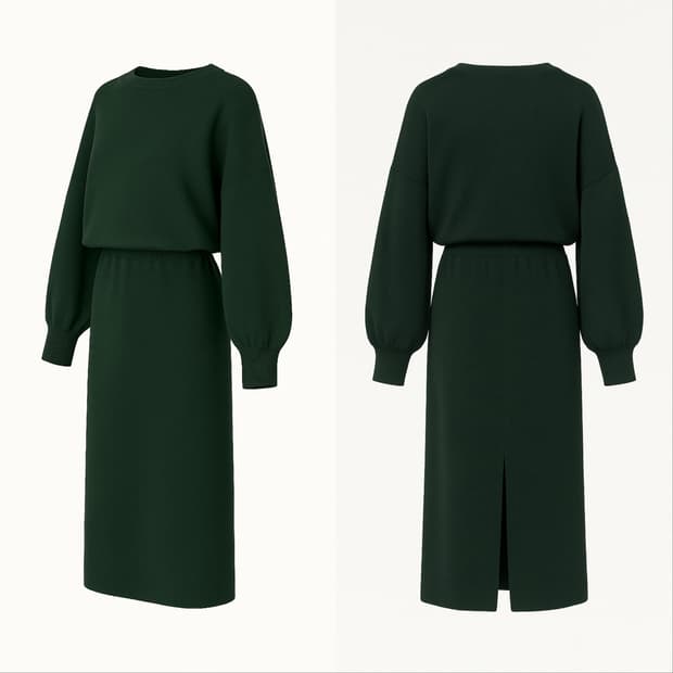 엔폴드 ENFOLD 니트 롱 원피스 38