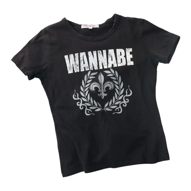 Marvy Jet 마비제트 빈티지 워너비 그래픽 블랙 반팔 티셔츠 (M)