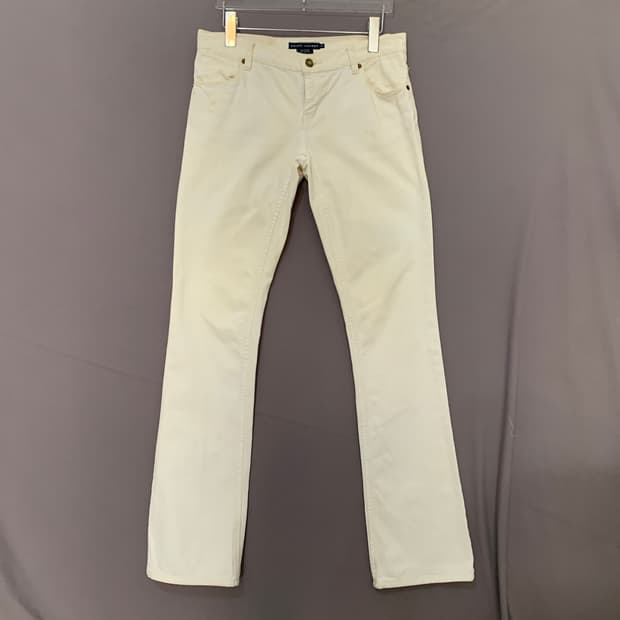 26인치 폴로랄프로렌 아이보리 부츠컷 데님 청바지