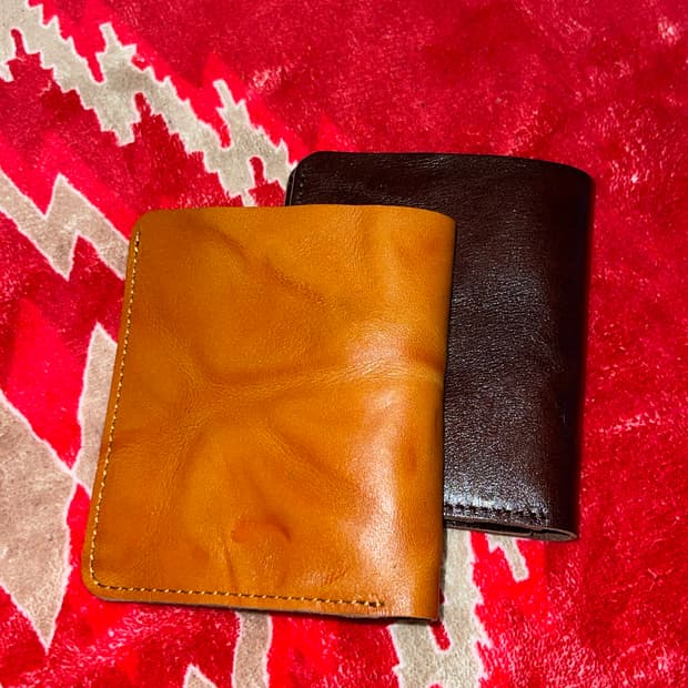 에이징 쭈글이 가죽지갑