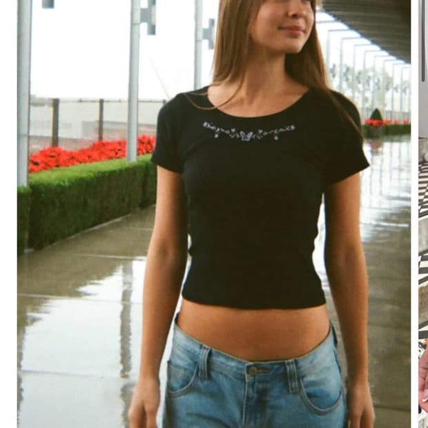 브랜디멜빌 나비자수 반팔티