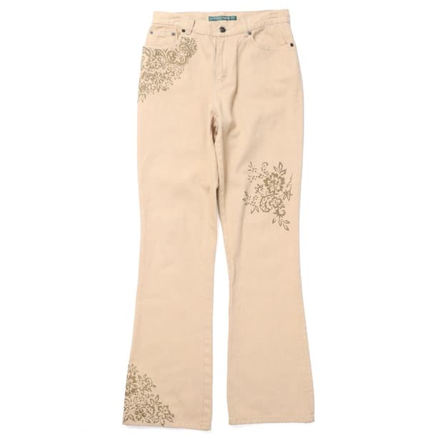 Lauren Jeans Co. Boots Cut Cotton Pants
