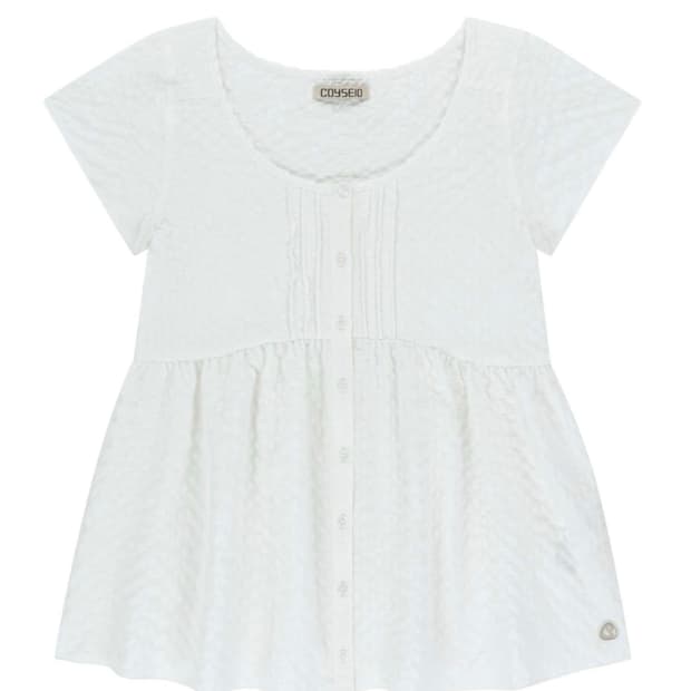 COYSEIO 코이세이오 PINTUCK BLOUSE WHITE