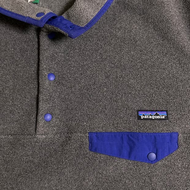 10s 파타고니아 신칠라 헤비웨이트 니켈 블루 L
