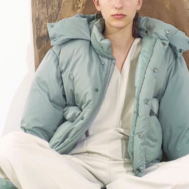 오라리 AURALEE 민트 패딩 사이즈 4