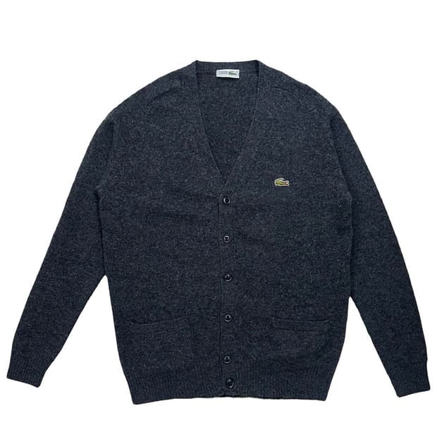 LACOSTE (일본판) 차콜 울 가디건 OS