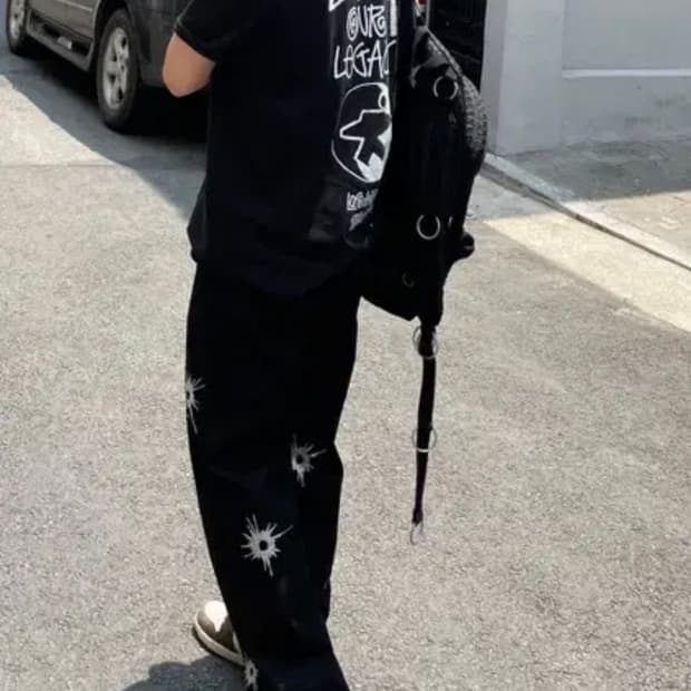 스투시 아워레가시 블랙 반팔 XL(실측 XXL)