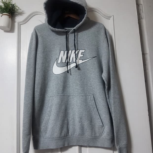 나이키 스우시 회색 그레이  후드티  약기모