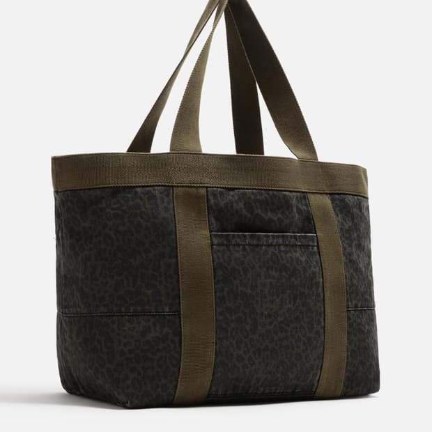 자라 애니멀 프린트 쇼퍼백 토트백 새상품