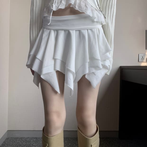 발레리나 화이트 스커트 발레코어 스젠