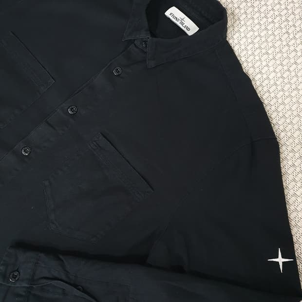 2018 자수 버튼업 셔츠 