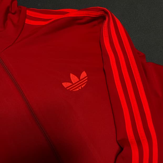 아디다스 구파 레드 홍시 져지 트랙탑