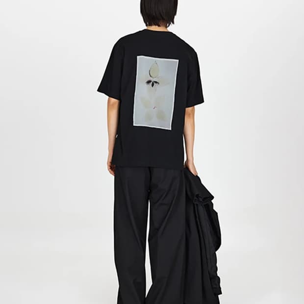 유스 플라워 프린트 반팔 티셔츠